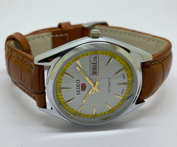 Seiko 5 Black Dial Automatic Vintage Watch National Watches