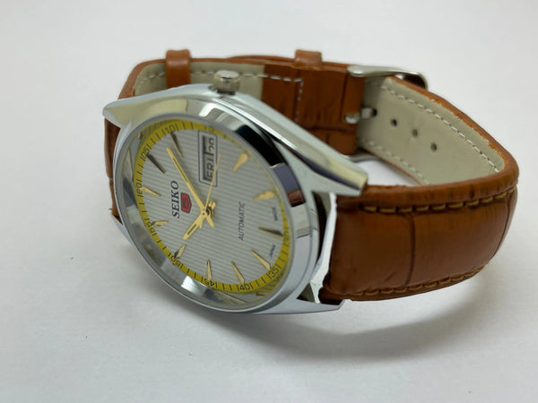 Seiko 5 Black Dial Automatic Vintage Watch National Watches