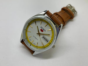 Seiko 5 Black Dial Automatic Vintage Watch National Watches