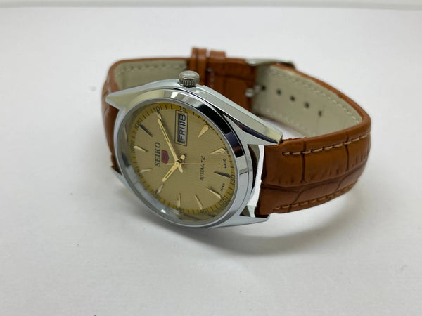Seiko 5 Black Dial Automatic Vintage Watch National Watches