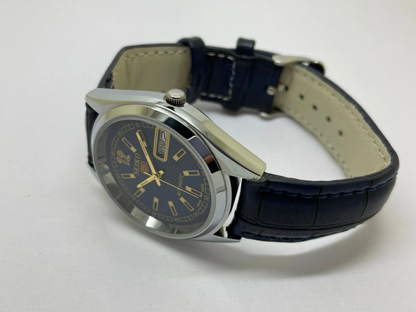 Seiko 5 Black Dial Automatic Vintage Watch National Watches