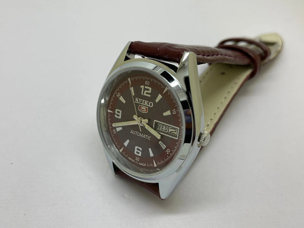 Seiko 5 Black Dial Automatic Vintage Watch National Watches