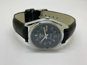 VINTAGE REFURBISHED SEIKO 5 AUTOMATIC JAPAN MENS DAY DATE WATCH - National Watches