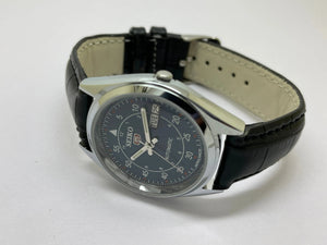Seiko 5 Black Dial Automatic Vintage Watch National Watches