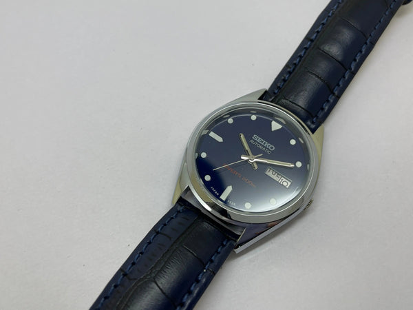 VINTAGE REFURBISHED SEIKO 5 AUTOMATIC JAPAN MENS DAY DATE WATCH - National Watches