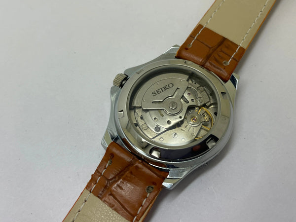 Seiko 5 Black Dial Automatic Vintage Watch sports National Watches
