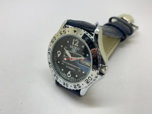 Seiko 5 Black Dial Automatic Vintage Watch sports National Watches