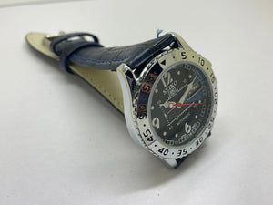 Seiko 5 Black Dial Automatic Vintage Watch sports National Watches