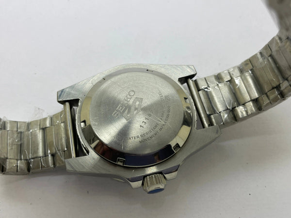 Seiko 5 Black Dial Automatic Vintage Watch sports National Watches