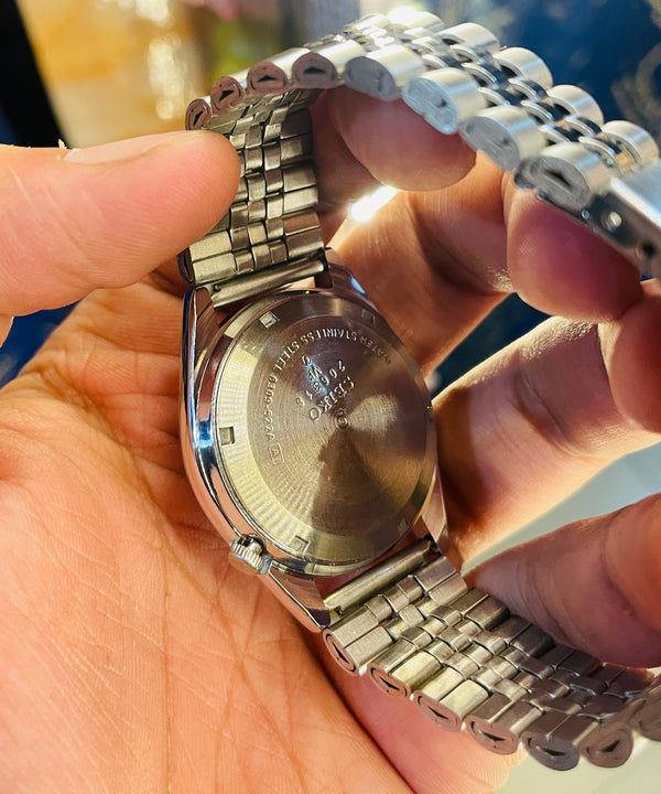 Vintage Seiko Mod Automatic Watch | Original Seiko 6309 Movement | Custom Green Sunburst Dial