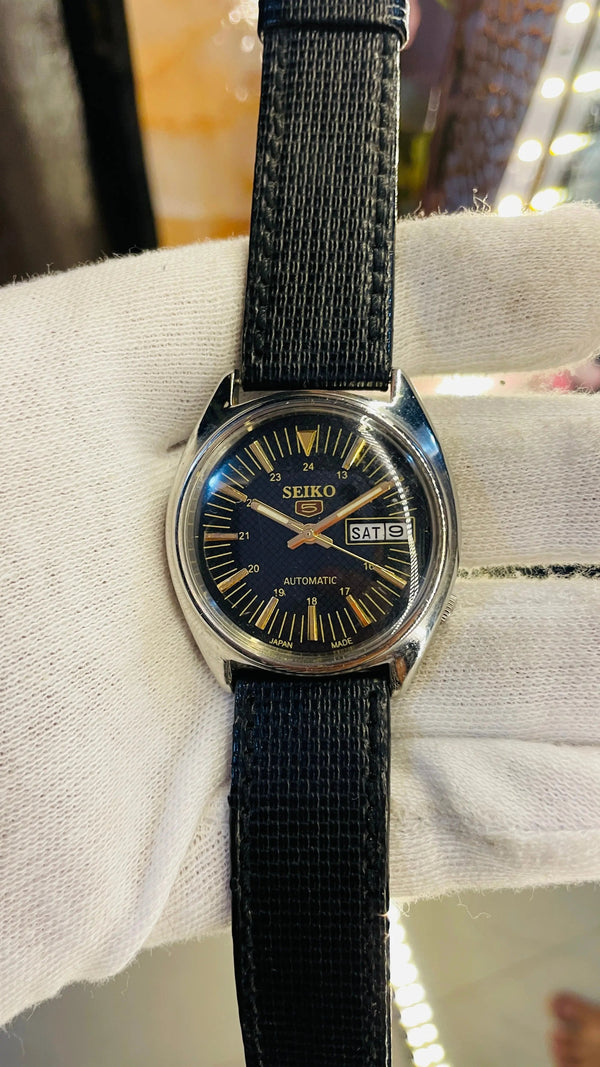 Seiko 5 Automatic Men’s Watch – Vintage Japan Model | Restored & Ready to Wear National Watches