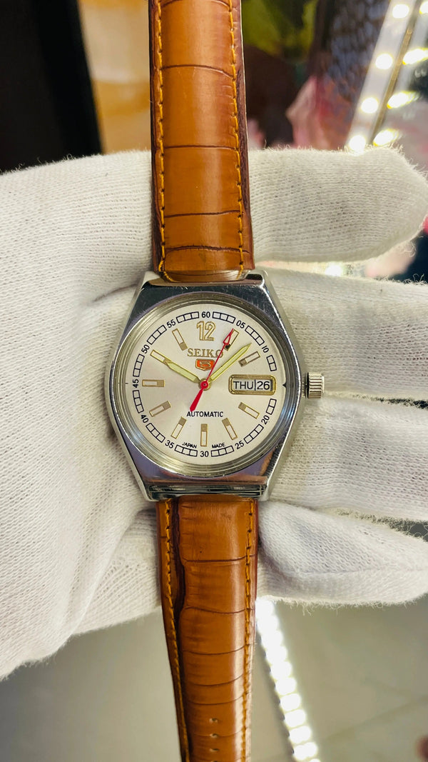 Seiko 5 Automatic Men’s Watch – Vintage Japan Model | Restored & Ready to Wear National Watches