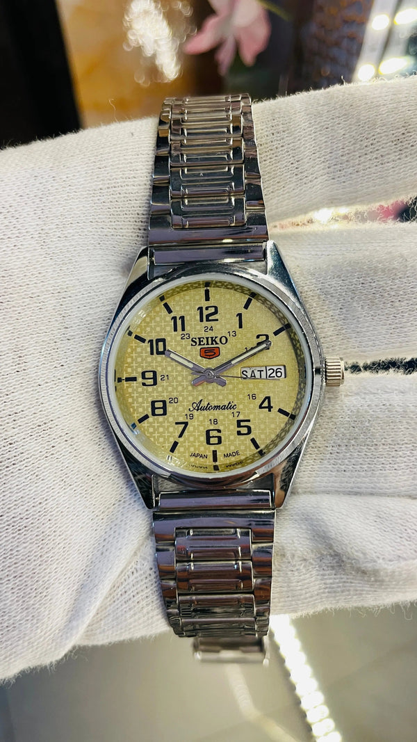 Seiko 5 Automatic Men’s Watch – Vintage Japan Model | Restored & Ready to Wear National Watches