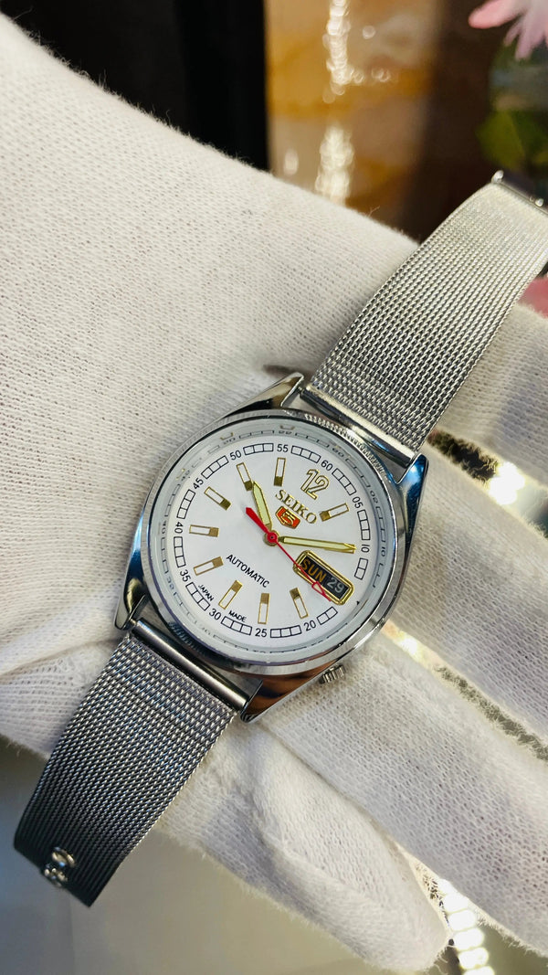 Seiko 5 Automatic Men’s Watch – Vintage Japan Model | Restored & Ready to Wear National Watches