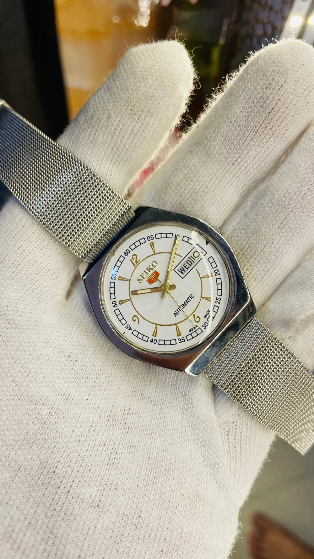 Seiko 5 Automatic Men’s Watch – Vintage Japan Model | Restored & Ready to Wear National Watches