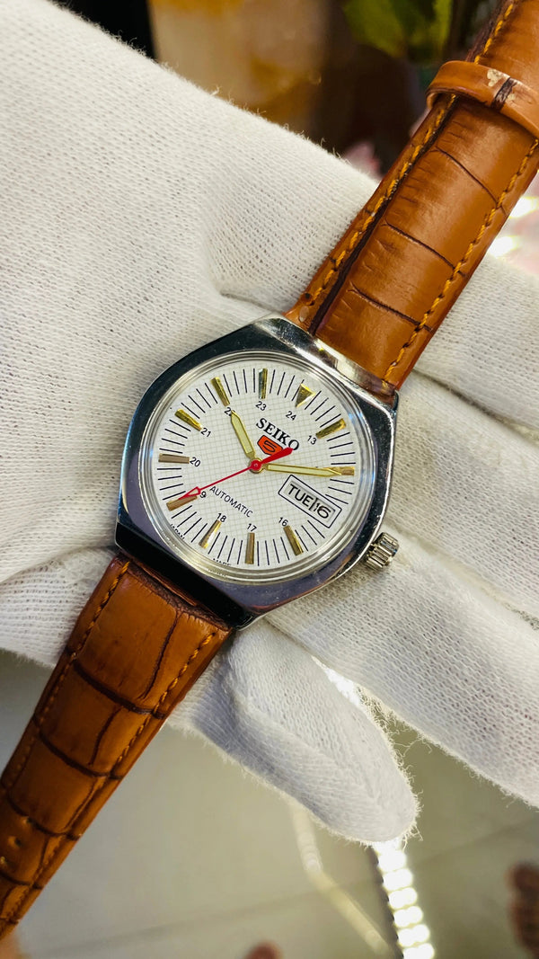 Seiko 5 Automatic Men’s Watch – Vintage Japan Model | Restored & Ready to Wear National Watches
