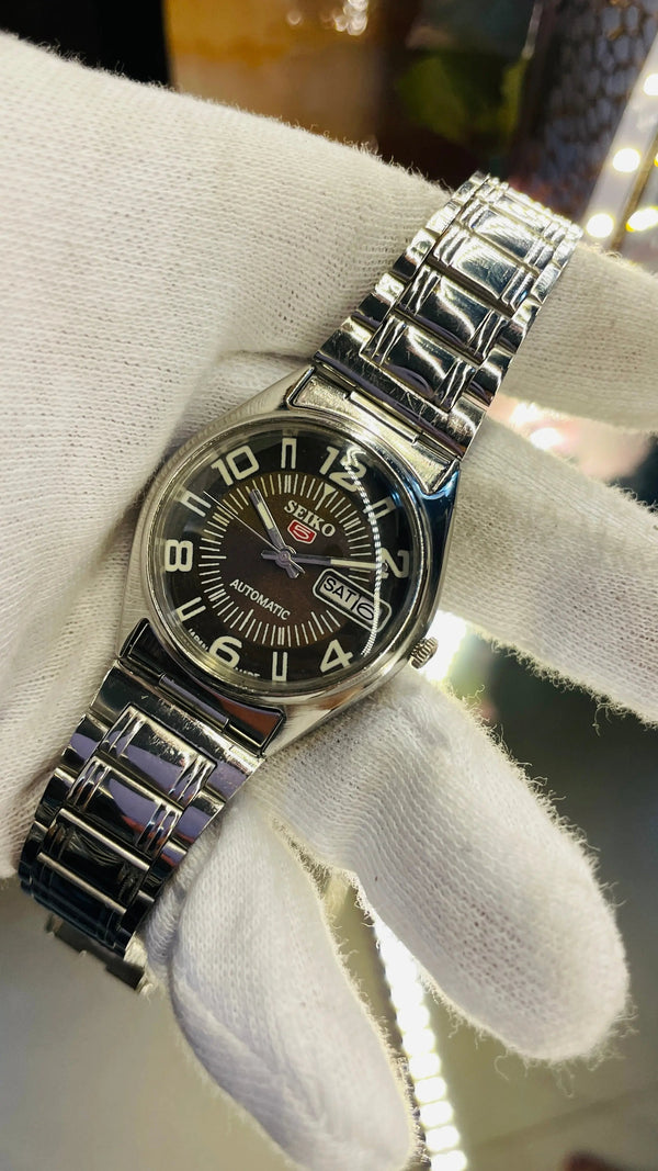 Seiko 5 Automatic Men’s Watch – Vintage Japan Model | Restored & Ready to Wear National Watches