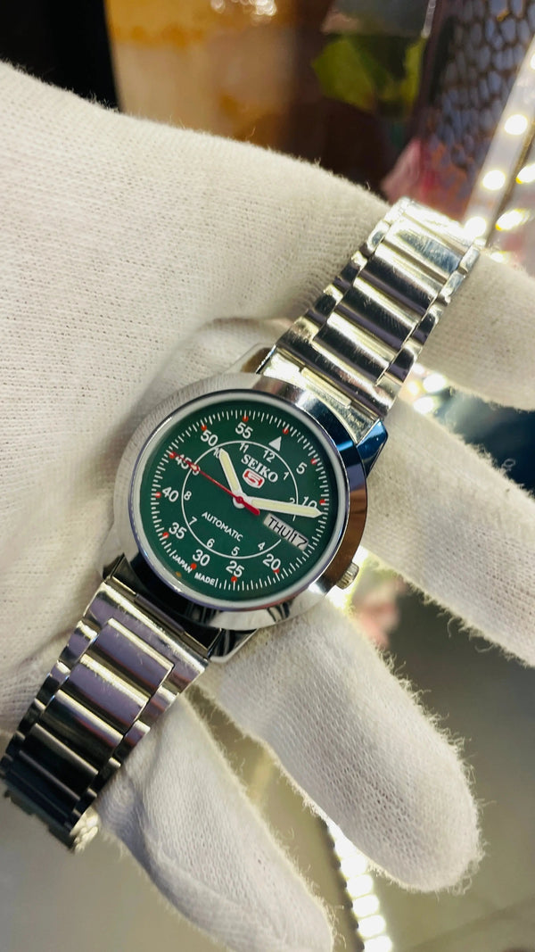 Seiko 5 Automatic Men’s Watch – Vintage Japan Model | Restored & Ready to Wear National Watches