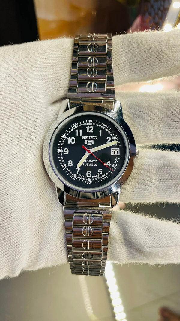 Seiko 5 Automatic Men’s Watch – Vintage Japan Model | Restored & Ready to Wear National Watches
