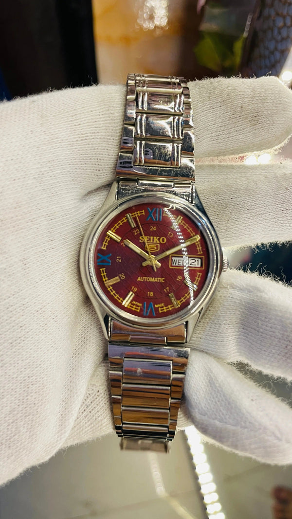 Seiko 5 Automatic Men’s Watch – Vintage Japan Model | Restored & Ready to Wear National Watches