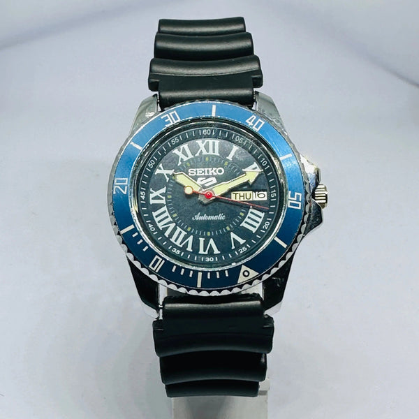 Seiko 5 Sports Automatic Watch – Refurbished Vintage | Japan-Made Men’s Timepiece National Watches