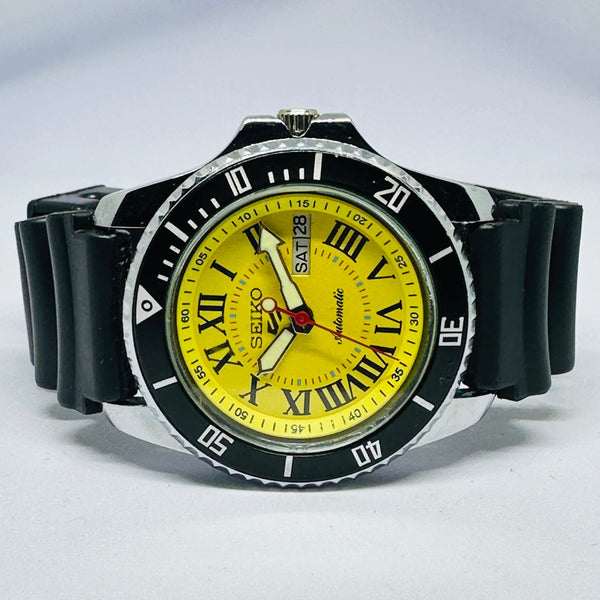 Seiko 5 Sports Automatic Watch – Refurbished Vintage | Japan-Made Men’s Timepiece National Watches