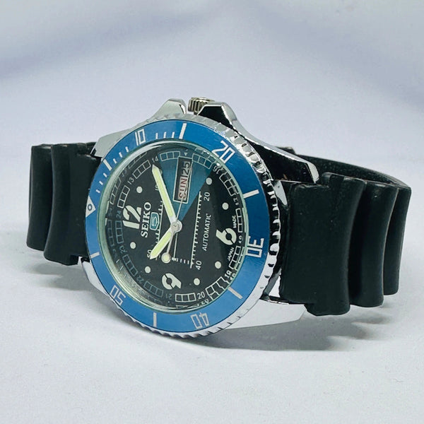Seiko 5 Sports Automatic Watch – Refurbished Vintage | Japan-Made Men’s Timepiece National Watches