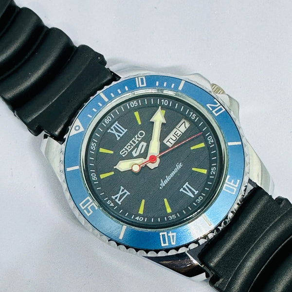 Seiko 5 Sports Automatic Watch – Refurbished Vintage | Japan-Made Men’s Timepiece National Watches