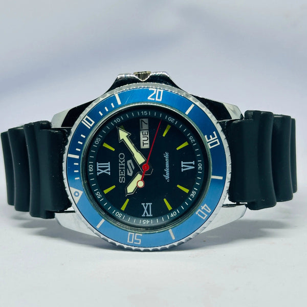 Seiko 5 Sports Automatic Watch – Refurbished Vintage | Japan-Made Men’s Timepiece National Watches