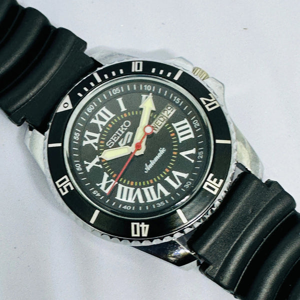 Seiko 5 Sports Automatic Watch – Refurbished Vintage | Japan-Made Men’s Timepiece National Watches