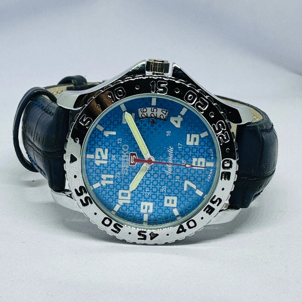 Seiko 5 Sports Automatic Watch – Refurbished Vintage | Japan-Made Men’s Timepiece National Watches
