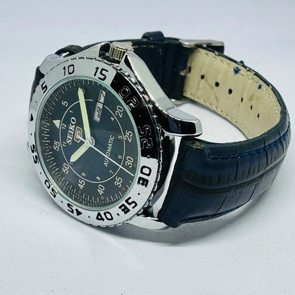 Seiko 5 Sports Automatic Watch – Refurbished Vintage | Japan-Made Men’s Timepiece National Watches