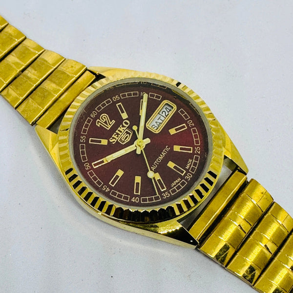 Seiko 5 Automatic Men’s Watch – Vintage Japan Model | Restored & Ready to Wear National Watches