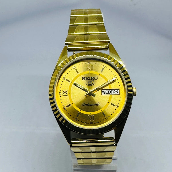Seiko 5 Automatic Men’s Watch – Vintage Japan Model | Restored & Ready to Wear National Watches