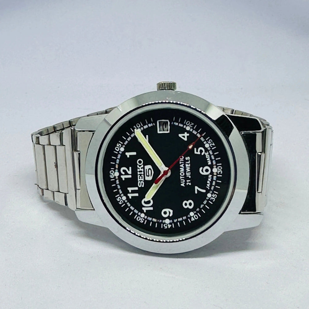 Seiko 5 Automatic Men’s Watch – Vintage Japan Model | Restored & Ready to Wear National Watches