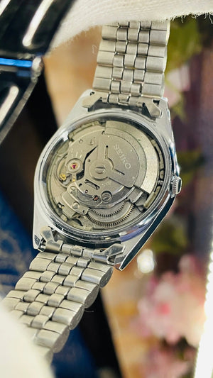 Seiko 5 Japan Automatic 17 Jewels – Blue Arabic Dial Men’s Vintage Watch National Watches