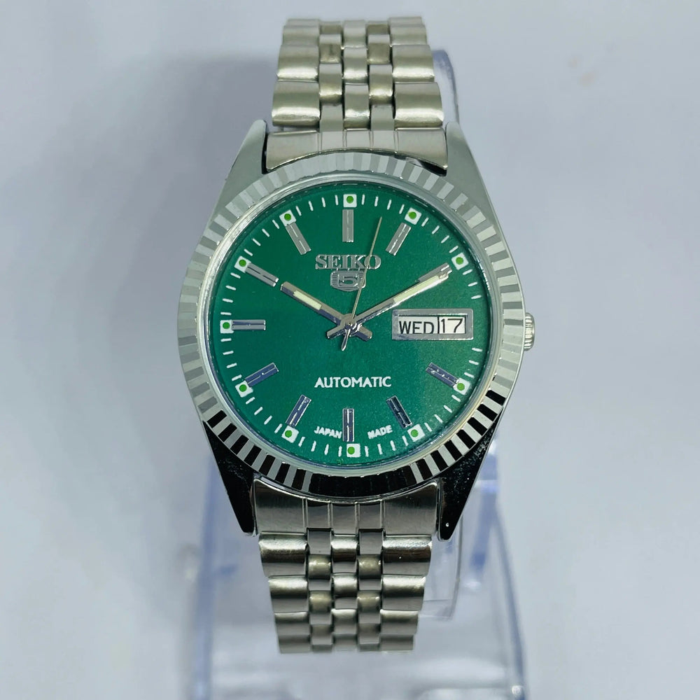 Seiko 5 Automatic Green Dial – Refurbished Vintage Japan 17 Jewels Watch National Watches