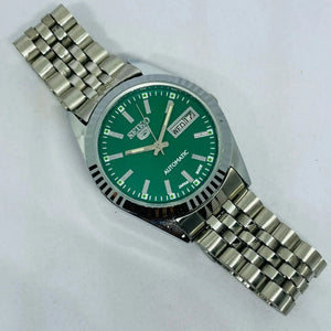 Seiko 5 Automatic Green Dial – Refurbished Vintage Japan 17 Jewels Watch National Watches