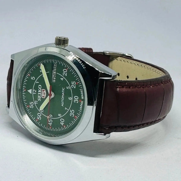 Seiko 5 Mechanical Watch | Original Japan Movement | Classic Refurbished Style National Watches