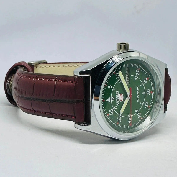 Seiko 5 Mechanical Watch | Original Japan Movement | Classic Refurbished Style National Watches