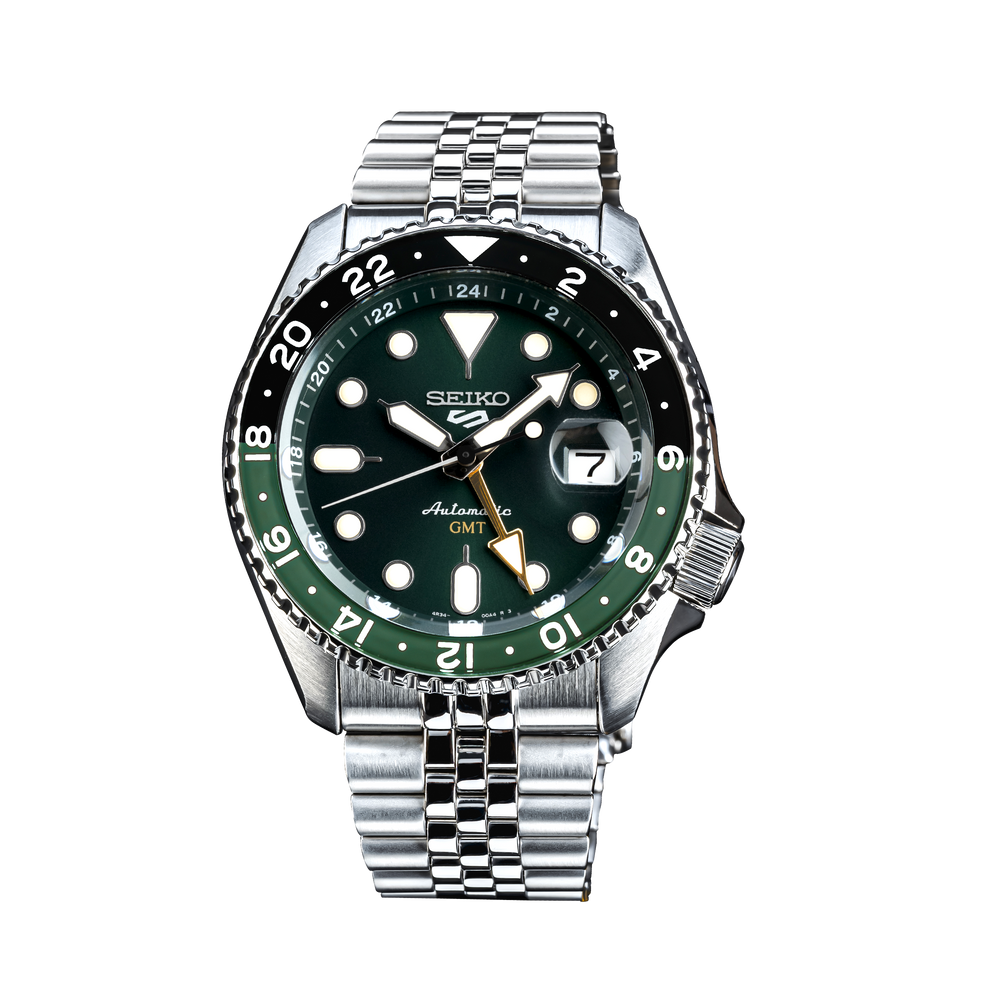 Seiko 5 Sports SKX GMT Bi-Colour Green - SSK035K1