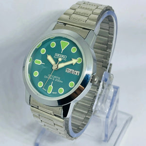 Seiko 5 Automatic Luminous Glow Radium hands 17 Jewels Original movement Refurbished Vintage Classic Watch National Watches