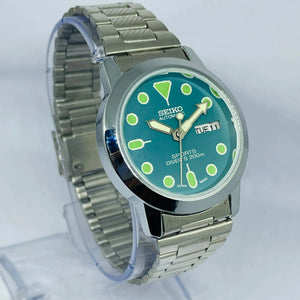 Seiko 5 Automatic Luminous Glow Radium hands 17 Jewels Original movement Refurbished Vintage Classic Watch National Watches