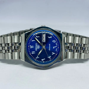 Seiko 5 Automatic Arabic Dial 17 Jewels Original Movement – Restored Japan Mechanical Watch National Watches
