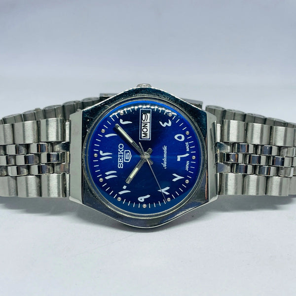 Seiko 5 Automatic Arabic Dial 17 Jewels Original Movement – Restored Japan Mechanical Watch National Watches