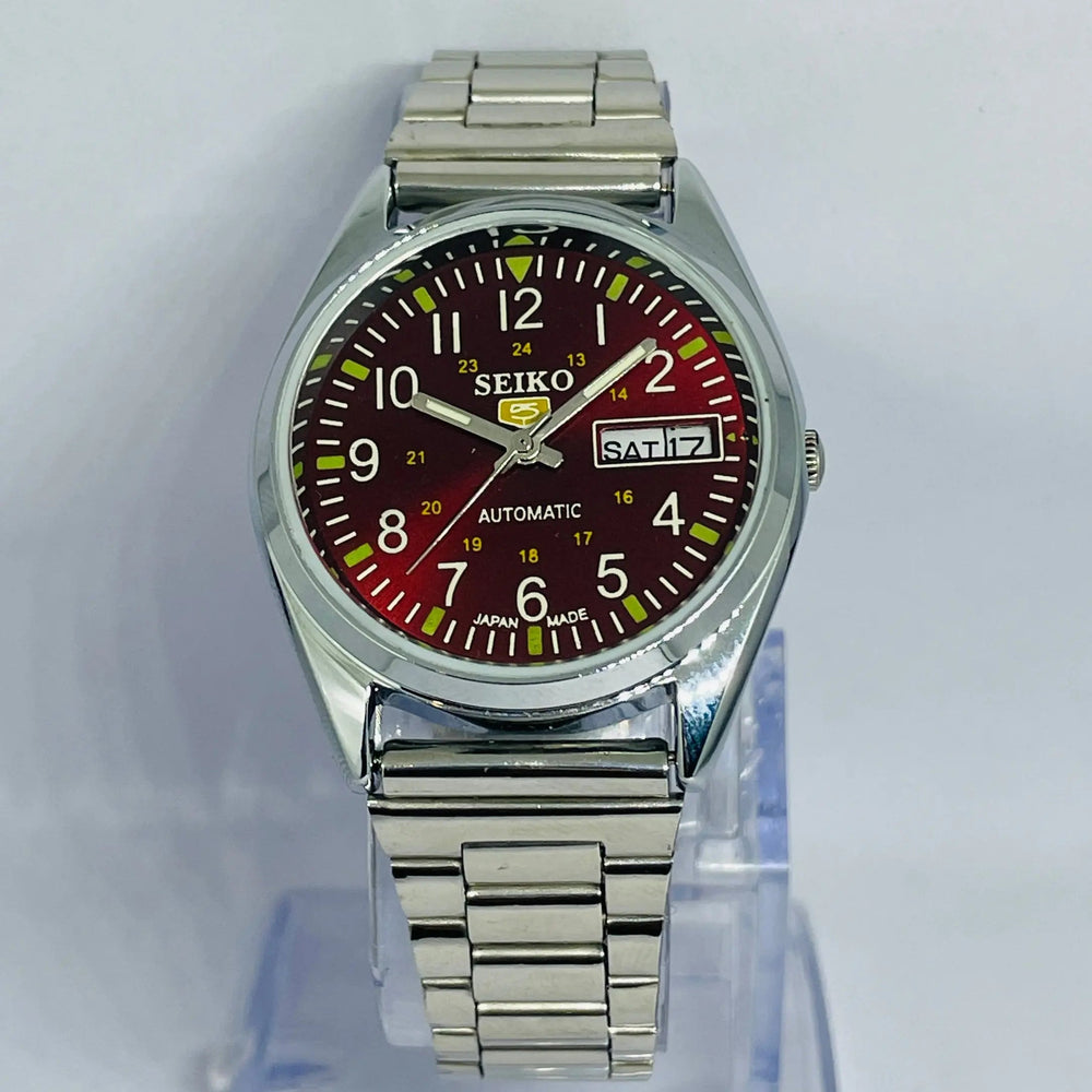 Seiko 5 Automatic Original Movement 17 Jewels – Refurbished Men’s Watch National Watches