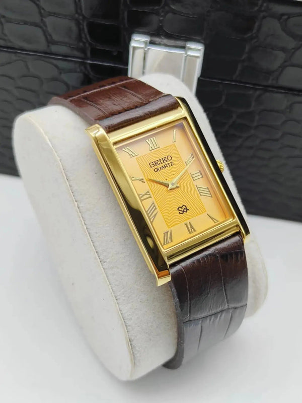 Seiko S23 Office Wear Watch – Elegant Rectangular Dress Watch Men National Watches