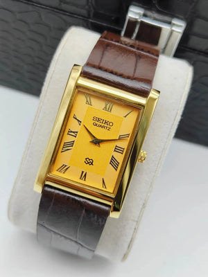 Seiko S23 Office Wear Watch – Elegant Rectangular Dress Watch Men National Watches