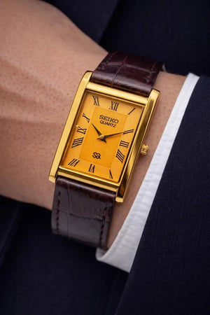 Seiko S23 Office Wear Watch – Elegant Rectangular Dress Watch Men National Watches
