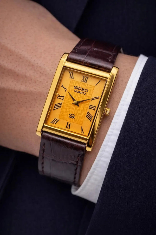 Seiko S23 Office Wear Watch – Elegant Rectangular Dress Watch Men National Watches